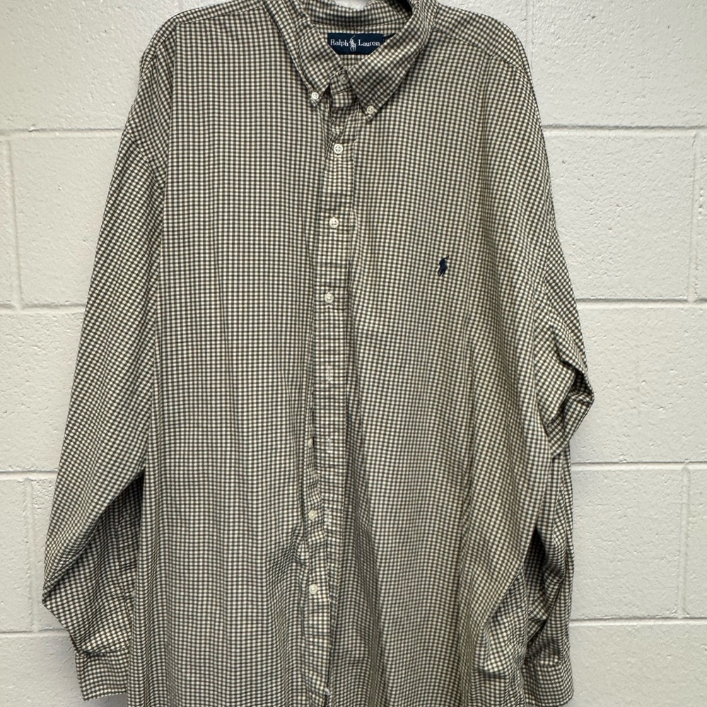 Ralph Lauren Black and White Casual Button Down Shirt